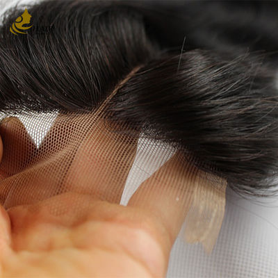 Χωρίς χύσιμο Βραζιλιάνικη δαντέλα Μετωπική κλειδαριά Ανθρώπινα μαλλιά 10 ίντσες-20 ίντσες