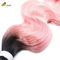 Μαλαισιανό ροζ παρθένο ανθρώπινο μαλλί 20 ιντσών 1B φυσική εμφάνιση