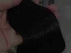 Ινδική επιλογή Βραζιλίας Remy Human Hair Bundles σε φυσικό μαύρο