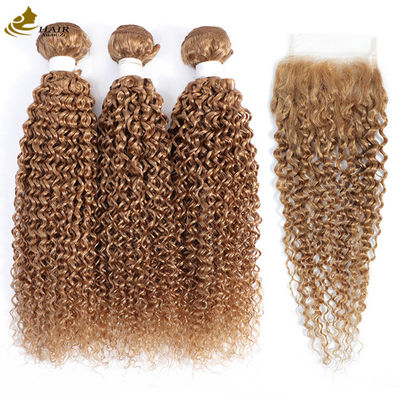 ποιότητας  27 Colored Weft Ombre Human Hair Extensions Curly Virgin 100g/Bundle εργοστάσιο