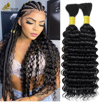 ποιότητας  8-30 Inches Human Hair Bulk Deep Wave Customizable Weight For Natural Appearance εργοστάσιο