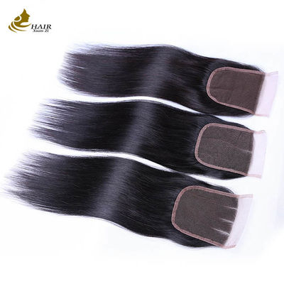 Βραζιλιανό Ελβετικό Virgin Human Hair Lace Closure 4x4 7x7