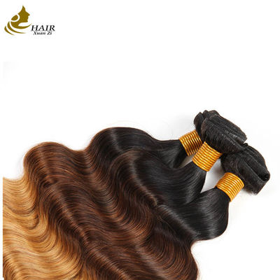 Ombre Body Wave Βραζιλιάνικα παρθένα μαλλιά Weave Ανθρώπινα μαλλιά Bundles με κλείσιμο