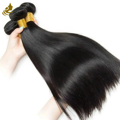 Βάση 12Α Βραζιλιάνος Ινδός 100% Raw Remy Virgin Human Hair Extension Φυσικό Μαύρο