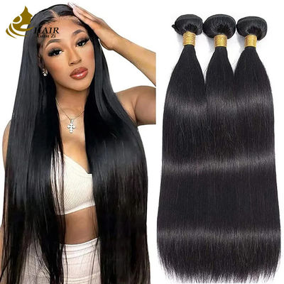 Βάση 12Α Βραζιλιάνος Ινδός 100% Raw Remy Virgin Human Hair Extension Φυσικό Μαύρο