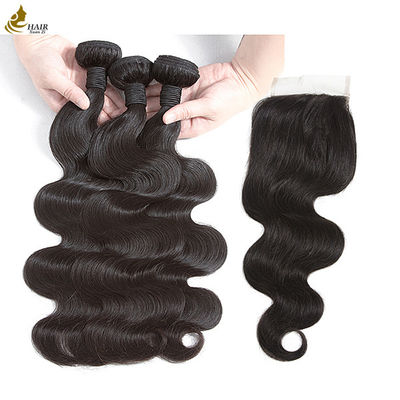 Φυσικό μαύρο Remy Human Hair Bundles εγγυημένη φυσική κομψότητα