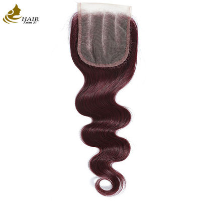 Virgin Ombre 99j Body Wave Ανθρώπινα μαλλιά Δαντέλα Κλείσιμο με μαλλιά μωρού