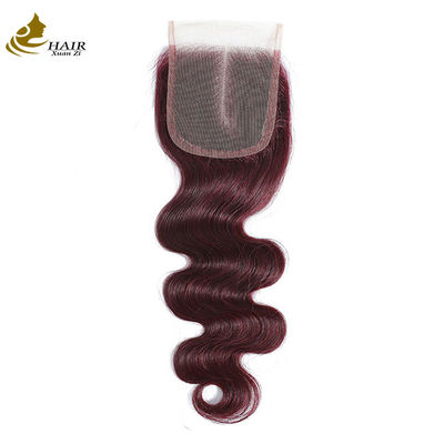 Virgin Ombre 99j Body Wave Ανθρώπινα μαλλιά Δαντέλα Κλείσιμο με μαλλιά μωρού