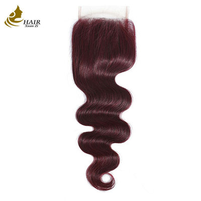 Virgin Ombre 99j Body Wave Ανθρώπινα μαλλιά Δαντέλα Κλείσιμο με μαλλιά μωρού