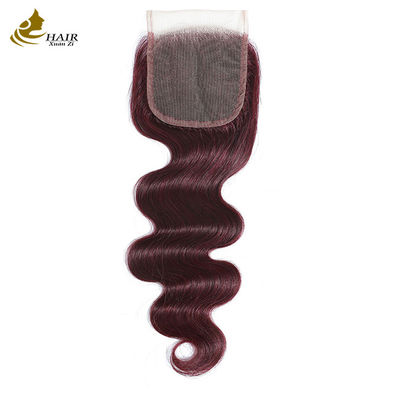 Virgin Ombre 99j Body Wave Ανθρώπινα μαλλιά Δαντέλα Κλείσιμο με μαλλιά μωρού