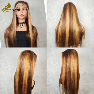 Βιετναμέζικα ανθρώπινα μαλλιά Kinky Curl P427 Πιάνο χρώμα 13X4 Δαντέλα Προσωπικές περούκες