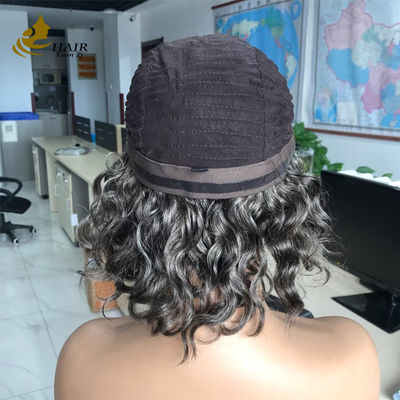 Προσαρμοσμένο Gery 5*5 HD Body Wave Χωρίς κόλλα μετάξι Top Full Lace Wig