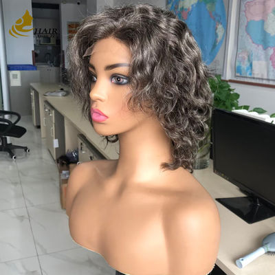 Προσαρμοσμένο Gery 5*5 HD Body Wave Χωρίς κόλλα μετάξι Top Full Lace Wig