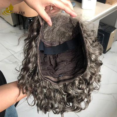 Προσαρμοσμένο Gery 5*5 HD Body Wave Χωρίς κόλλα μετάξι Top Full Lace Wig