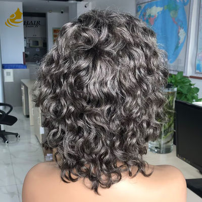 Προσαρμοσμένο Gery 5*5 HD Body Wave Χωρίς κόλλα μετάξι Top Full Lace Wig