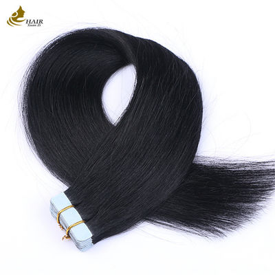 12Α Εθνική Ακατέργαστη Υπερ διπλή έλξη Virgin Remy 100 Human Hair Tape In Hair Extension