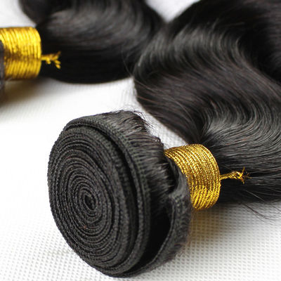 Προσαρμοσμένες Δέσμες Virgin Human Hair Weft Body Wave με Κλείσιμο