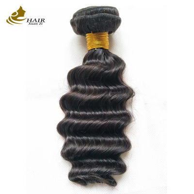 12Α βαθμός Deep Wave Virgin Human Hair Bundles 95-100g με κλείσιμο προσαρμοσμένο