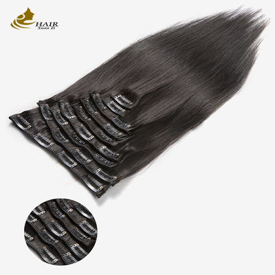 Remy 24 ιντσών Κλιπ σε Hair Extensions 100% Virgin σε χύδη OEM