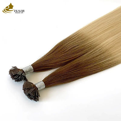 Πλατεία κερατίνη T U Τύπος Remy Hair Extensions Virgin Human Pre-bounded Hair Extensions (Εκτάσεις μαλλιών που δεν έχουν συνδεθεί)