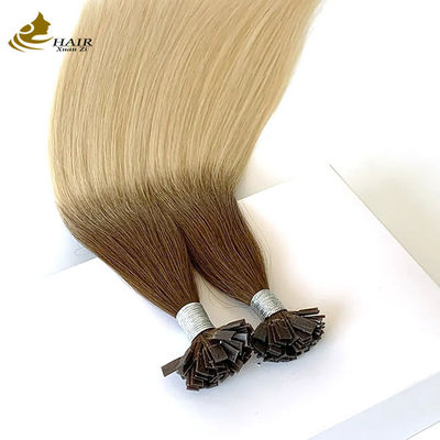 Πλακα Κερατίνη T U Τύπος Remy Hair Extensions Ξανθιά προσαρμοσμένη