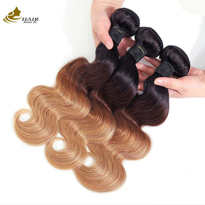 1b 4/27 Κουροειδές μέλι Ξανθιά Βραζιλιάνα Hair Extensions Ombre
