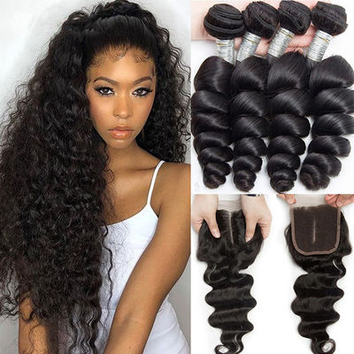 Ρέμι Βραζιλιανό Human Hair Bundle Pack 10A 95g-100g Προσαρμοσμένο