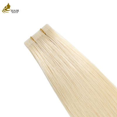 Βραζιλιανή Remy PU Weft Keratin Platinum Tape σε επεκτάσεις ανθρώπινων μαλλιών