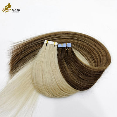 Βραζιλιανή Remy PU Weft Keratin Platinum Tape σε επεκτάσεις ανθρώπινων μαλλιών