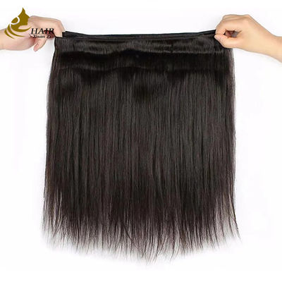 Βάση 12Α Βραζιλιάνος Ινδός 100% Raw Remy Virgin Human Hair Extension Φυσικό Μαύρο