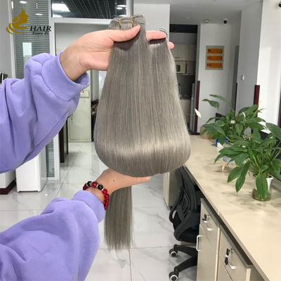 Wholesale Grey Color Straight 100% Natural Virgin Raw Vietnamese Human Hair Hair Bundles